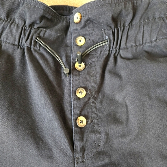 Urban Outfitters Women Black High Rise Button Front Paperbag Waist Pant Size S - Picture 12 of 14